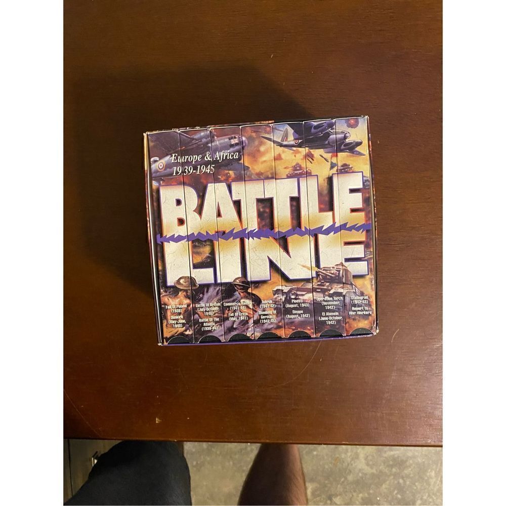 Set of 7 VHS tapes battle line Europe aNd africa